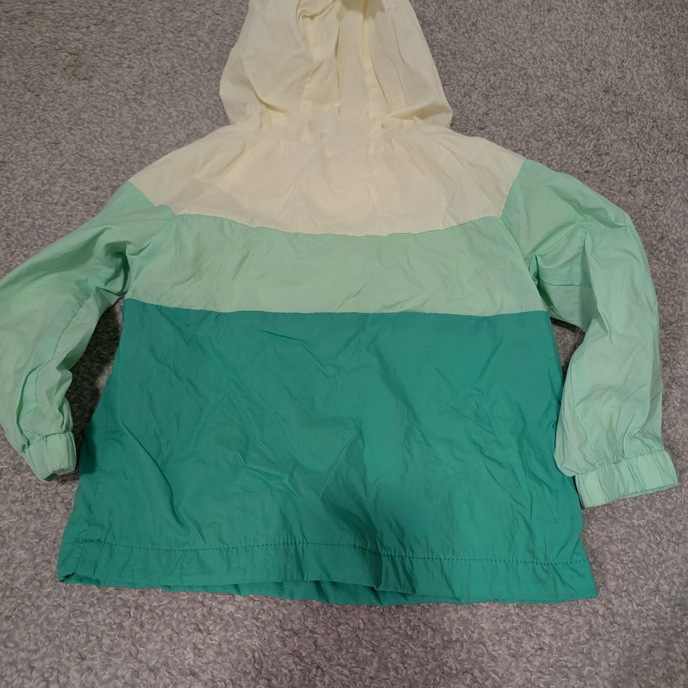 3 For $24 Cat & Jack Green and Yellow Raincoat - Picture 3 of 3